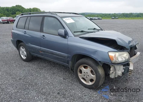 2006 Toyota Highlander Limited V6 из США, поврежденный, VIN JTEEP21A260165198